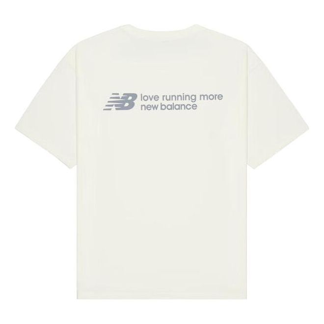 New Balance 'Love Running More' T-Shirt 'White' NEE24131-WT