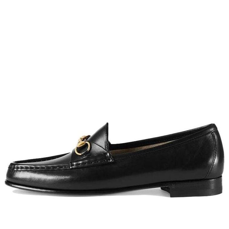 (WMNS) Gucci 1953 Horsebit Loafer 'Black Leather' 309701-BLM00-1000