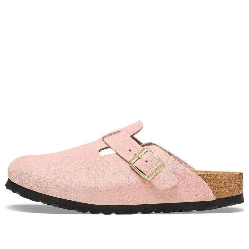Birkenstock Boston Suede Leather Narrow Fit 'Light Rose' 1026171