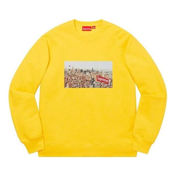 Supreme Aerial Crewneck 'Yellow Multi-Color' SUP-FW20-274