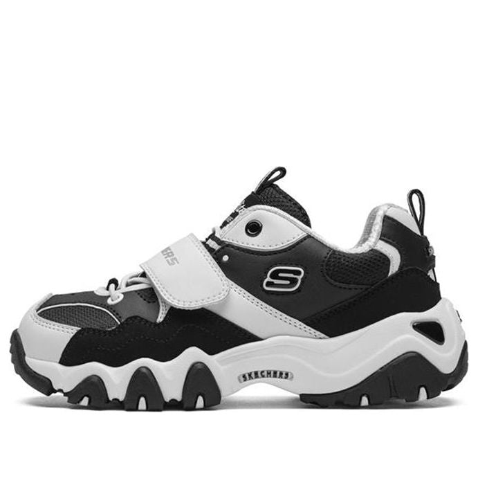 (GS) Skechers D'Lites 2.0 'White Black' 996301L-WBK