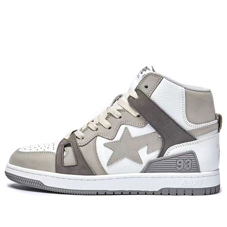 A BATHING APE Bape Sta 93 High 'Grey White' 1I20-191-011-GREY