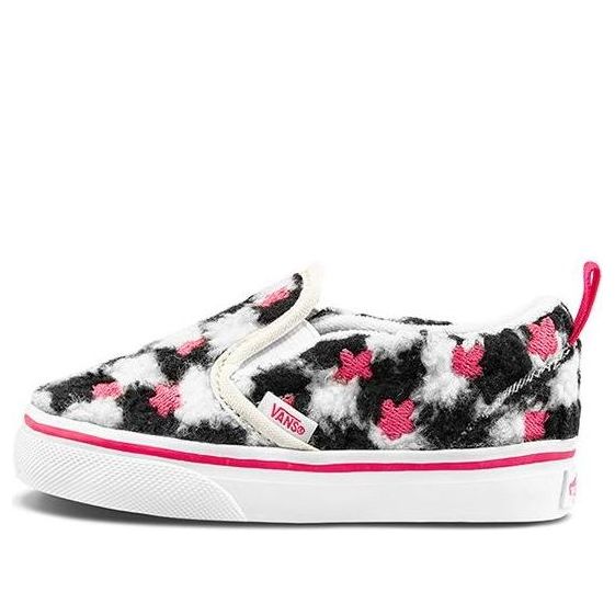 Vans Slip-on Shoes Black/White/Pink TD VN000UBS8CE