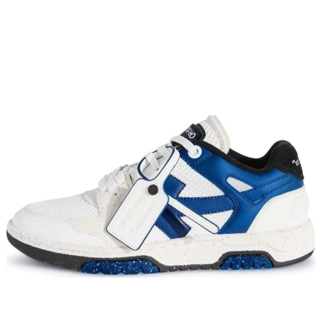 Off-White Slim Out Of Office colour-block Sneakers 'White Navy' OMIA243S24LEA0010146