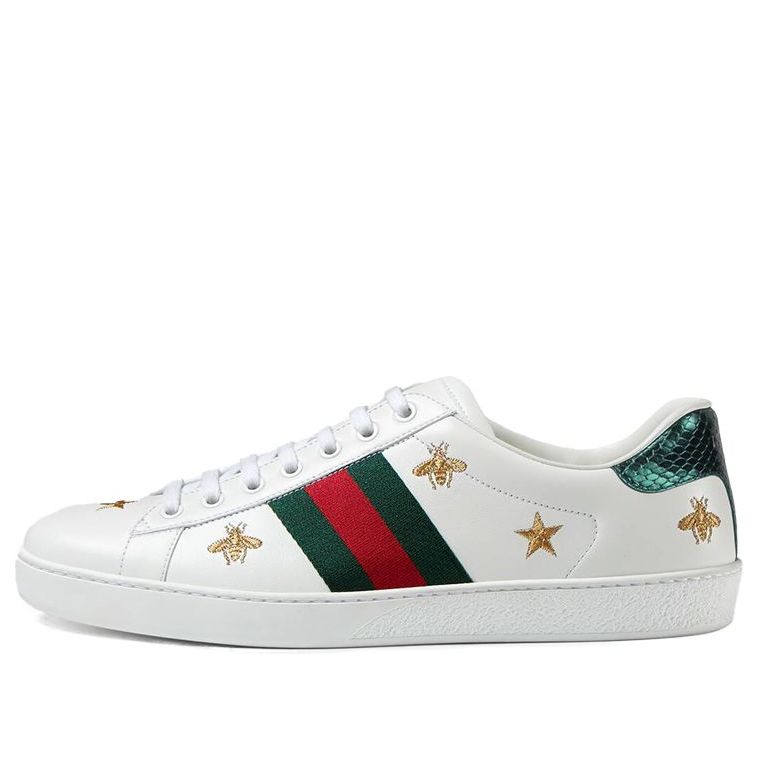 Gucci Ace Embroidered 'Bees and Stars' 386750-02JQ0-9073