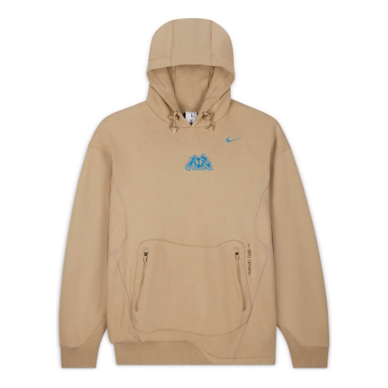 Nike x Off-White Fleece Hoodie Asia Sizing 'Khaki' DN1760-247