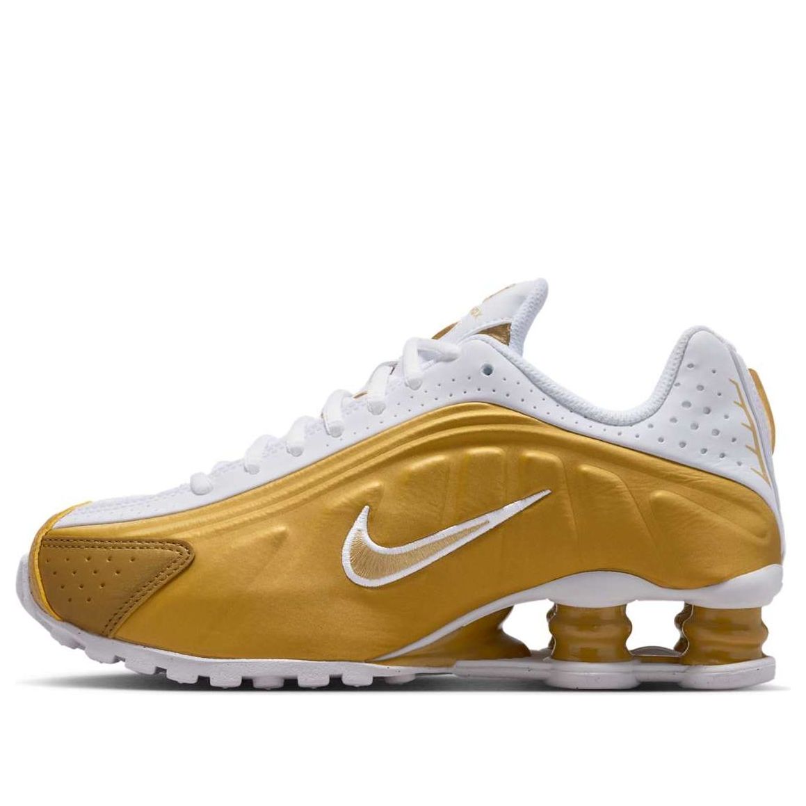 (GS) Nike Shox R4 'Metallic Gold White' CW2626-700