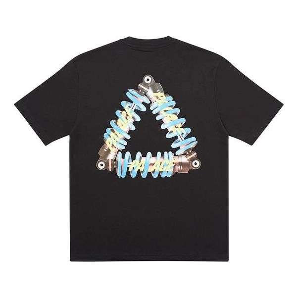 PALACE Tri-Pumping Pattern Printing Short Sleeve Unisex Black PAL-SS20-98