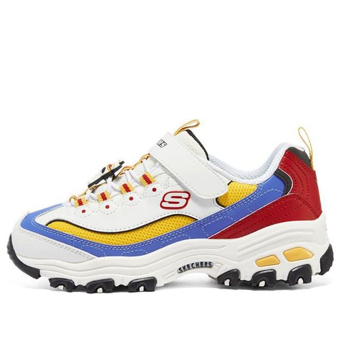 (GS) Skechers D'Lites 'White Red Yellow' 406102L-WMLT