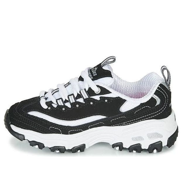 (GS) Skechers D'Lites 'Black White' 80587L-BKW