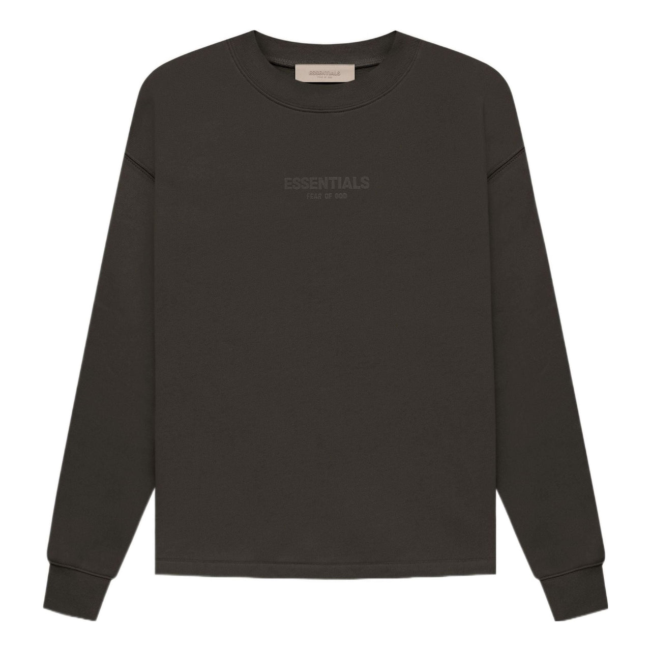 Fear of God Essentials FW22 Relaxed Crewneck Off Black FOG-FW22-644