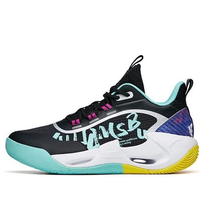 (GS) ANTA Basketball Shoes 'Black Blue White' 312221111-3