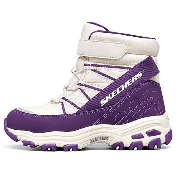 (GS) Skechers D'lites Boots 'White Purple' 664200L-NTPR