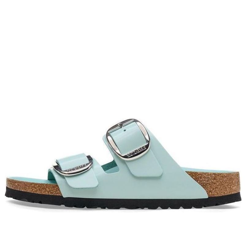 (WMNS) Birkenstock Arizona Big Buckle Nubuk Leather Narrow Fit 'Teal' 1026495