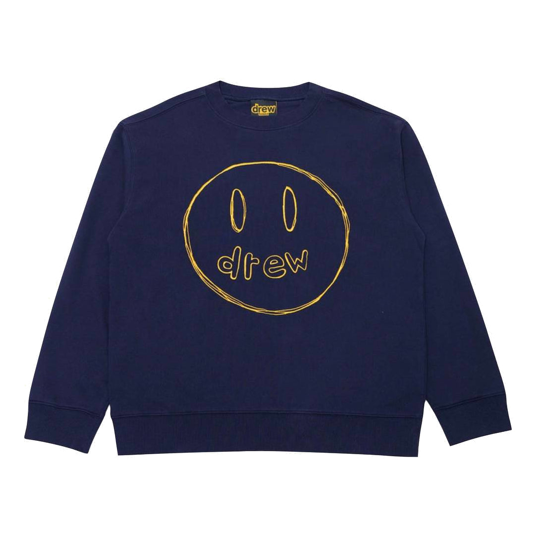 Drew House Sketch Mascot Crewneck Sweatshirt 'Navy' DR-SS21-146