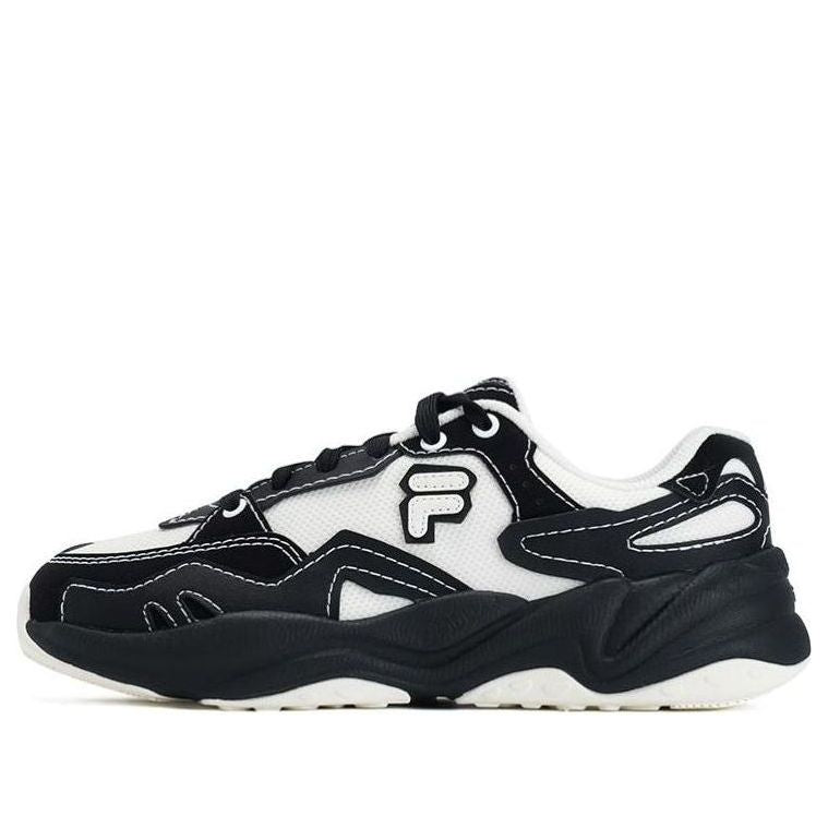 (WMNS) FILA FUSION FLASH Sneakers 'Black White' T12W331103FPB