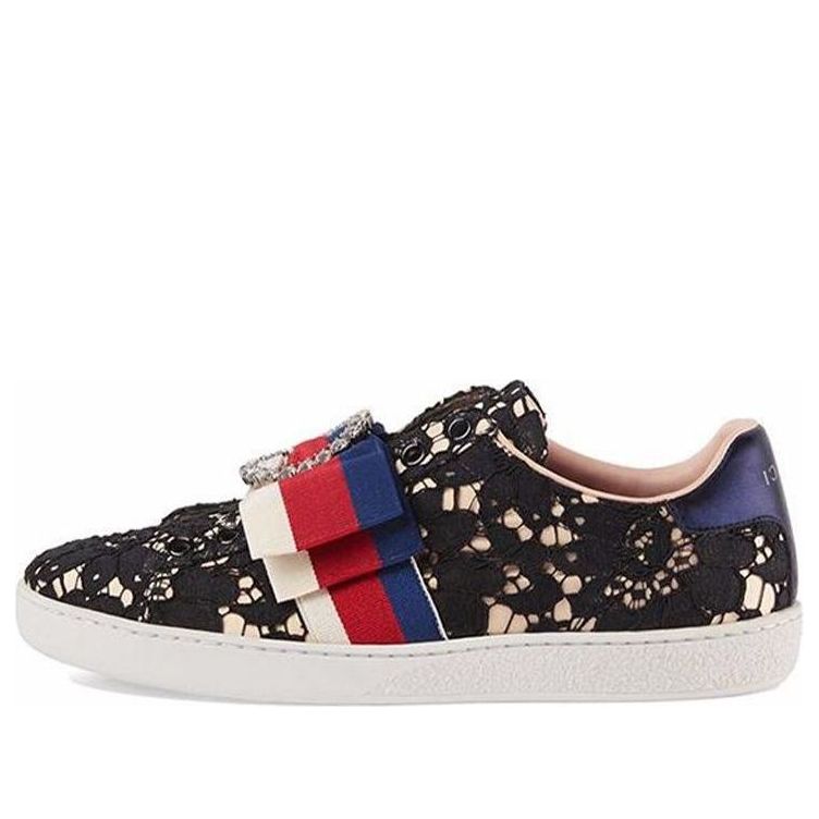 (WMNS) Gucci Ace 'Dark Flower' 498705-9MW10-1214