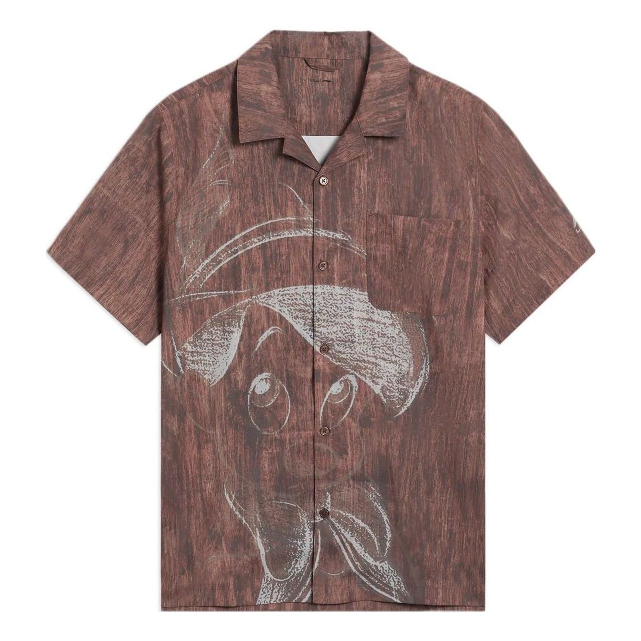 Li-Ning x Disney Pinocchio Graphic Shirt 'Brown' ASHS431-2