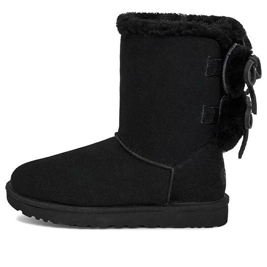 (WMNS) UGG Classic Double Bow Short 'Black' 1127131-BLK