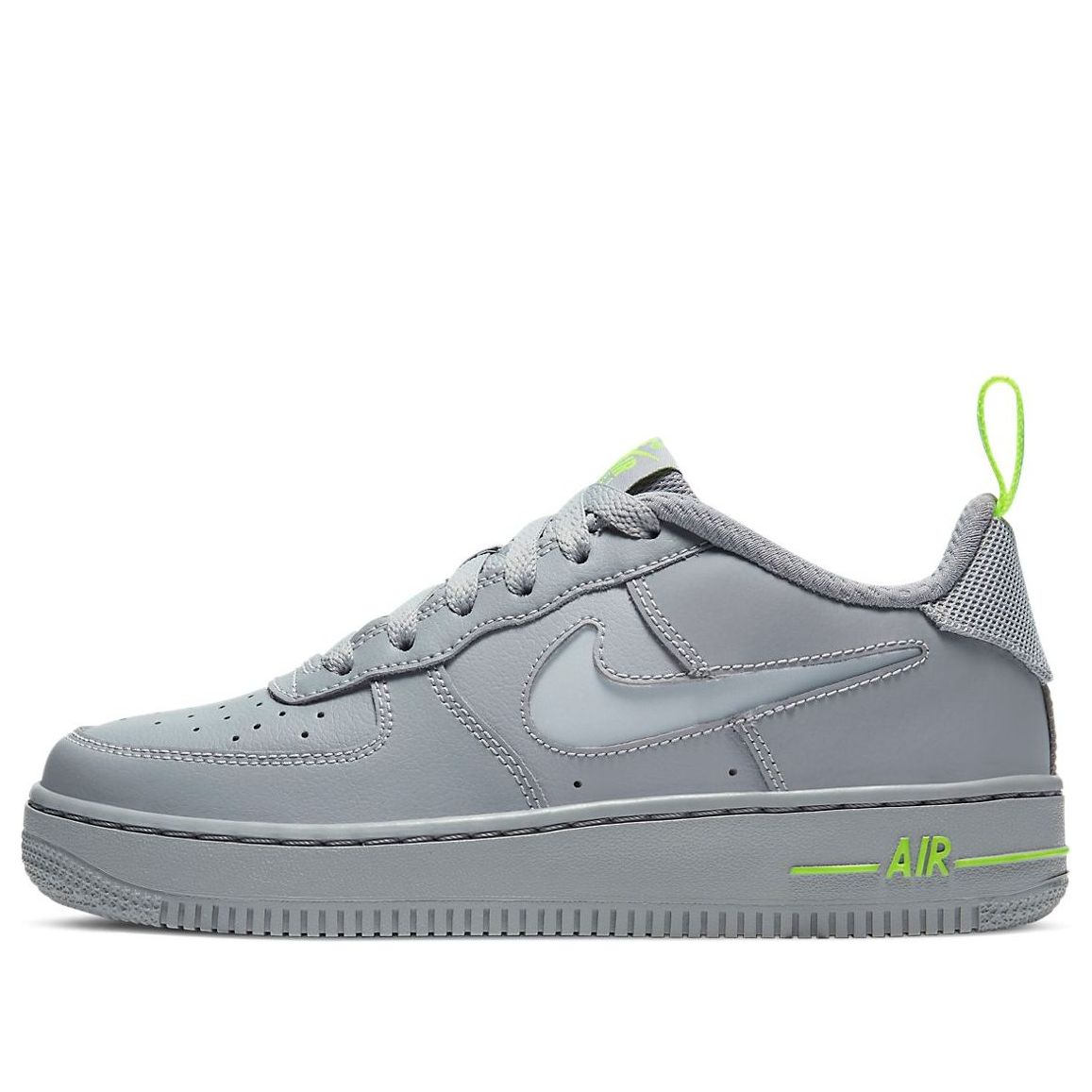 (GS) Nike Air Force 1 '07 LV8 'Particle Grey Volt' DD3227-001