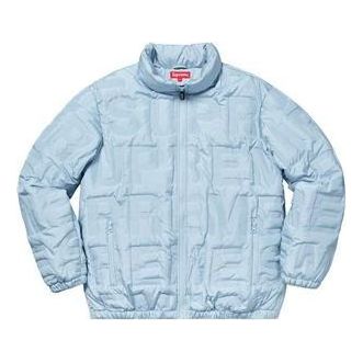 Supreme Bonded Logo Puffy Jacket 'Teal' SUP-SS19-019