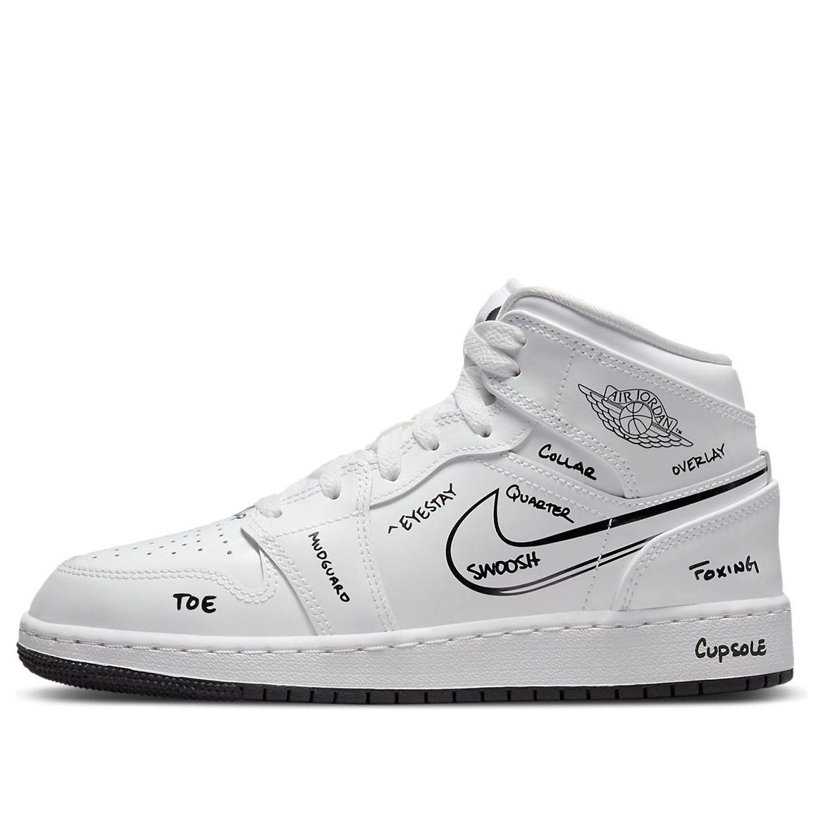 (GS) Air Jordan 1 Mid 'Schematic' DQ1864-100