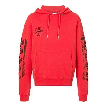 Off-White MENS SS19 Virgil Abloh Diag Stencil Red OMBB034R190030152010