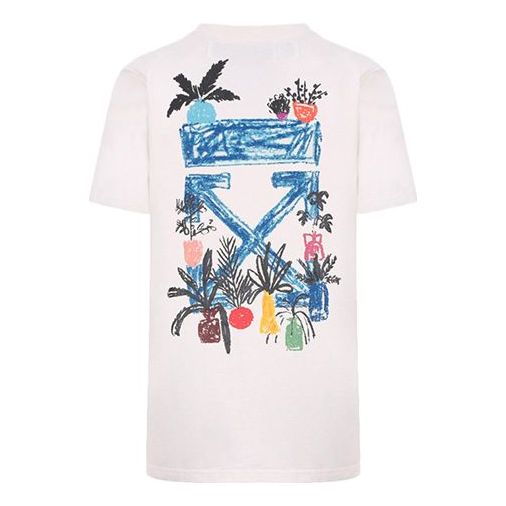(WMNS) Off-White Graft Arrows Cotton Round Neck Short Sleeve Normal Fit OWAA049E19B070630130