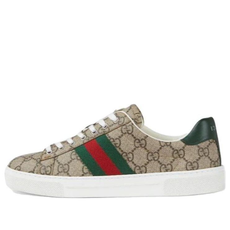 (WMNS) Gucci Ace Sneaker With Web 'Beige Ebony GG Supreme' 760774-FACMZ-9746