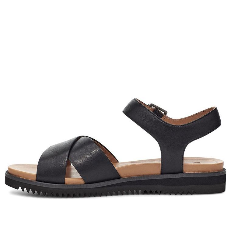 (WMNS) UGG Zoie Sandal Sandals Black Brown 1116372-BLK
