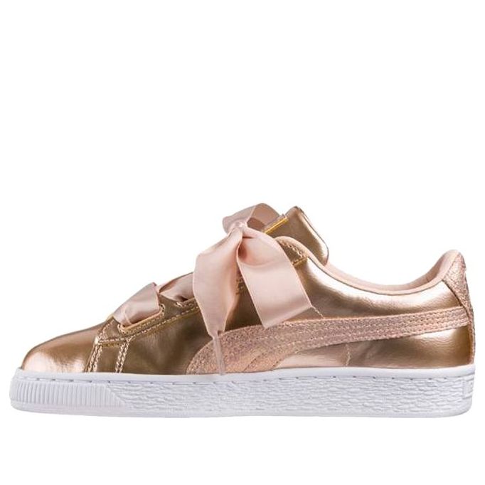 (GS) PUMA Basket Heart Lunar Lux 'Cream Tan' 365993-02