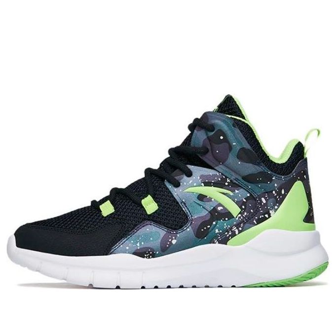 (GS) ANTA Basketball Series Sneakers High 'Black Neon Green' A312221165-3