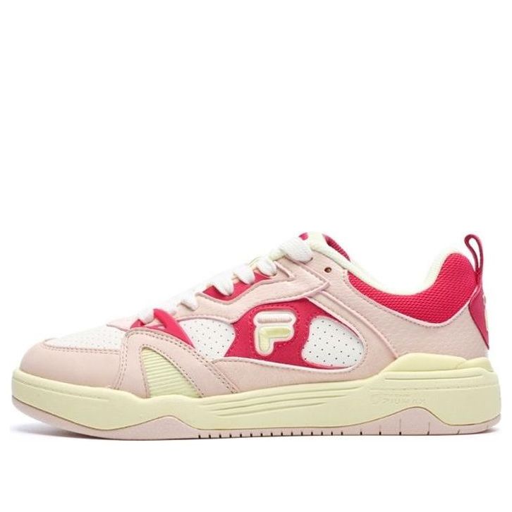 (WMNS) FILA FUSION Smash Sneakers 'Pink White' T12W219113FGC