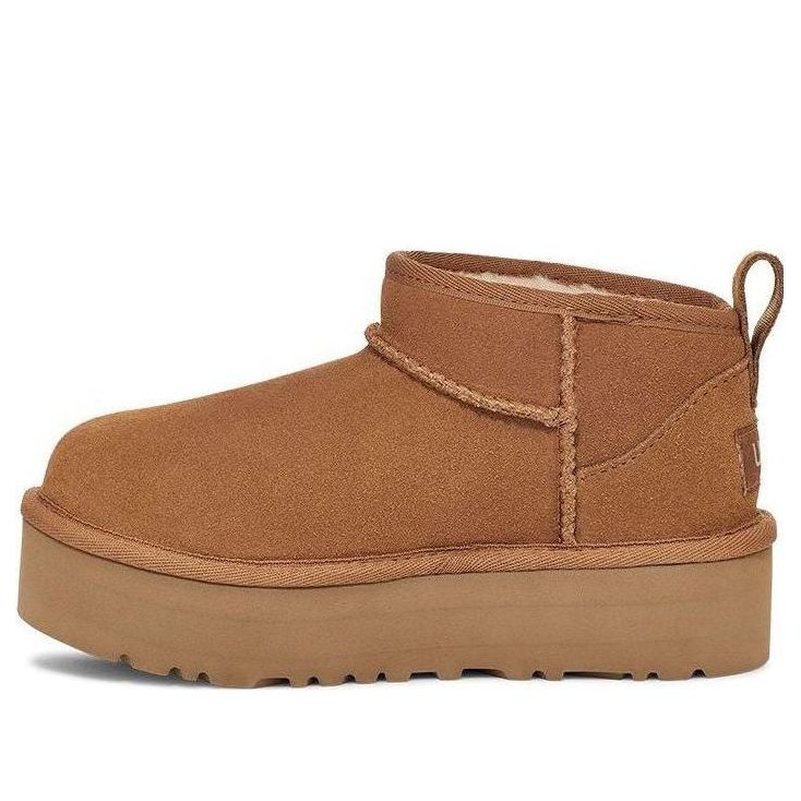 (GS) UGG Classic Ultra Mini Platform 'Chestnut' 1157791K-CHE