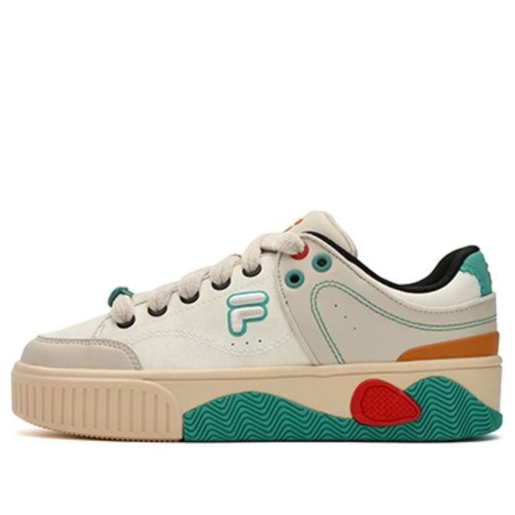 (WMNS) FILA FUSION Stack Skate Shoes 'White Beige' T12W342208FMB