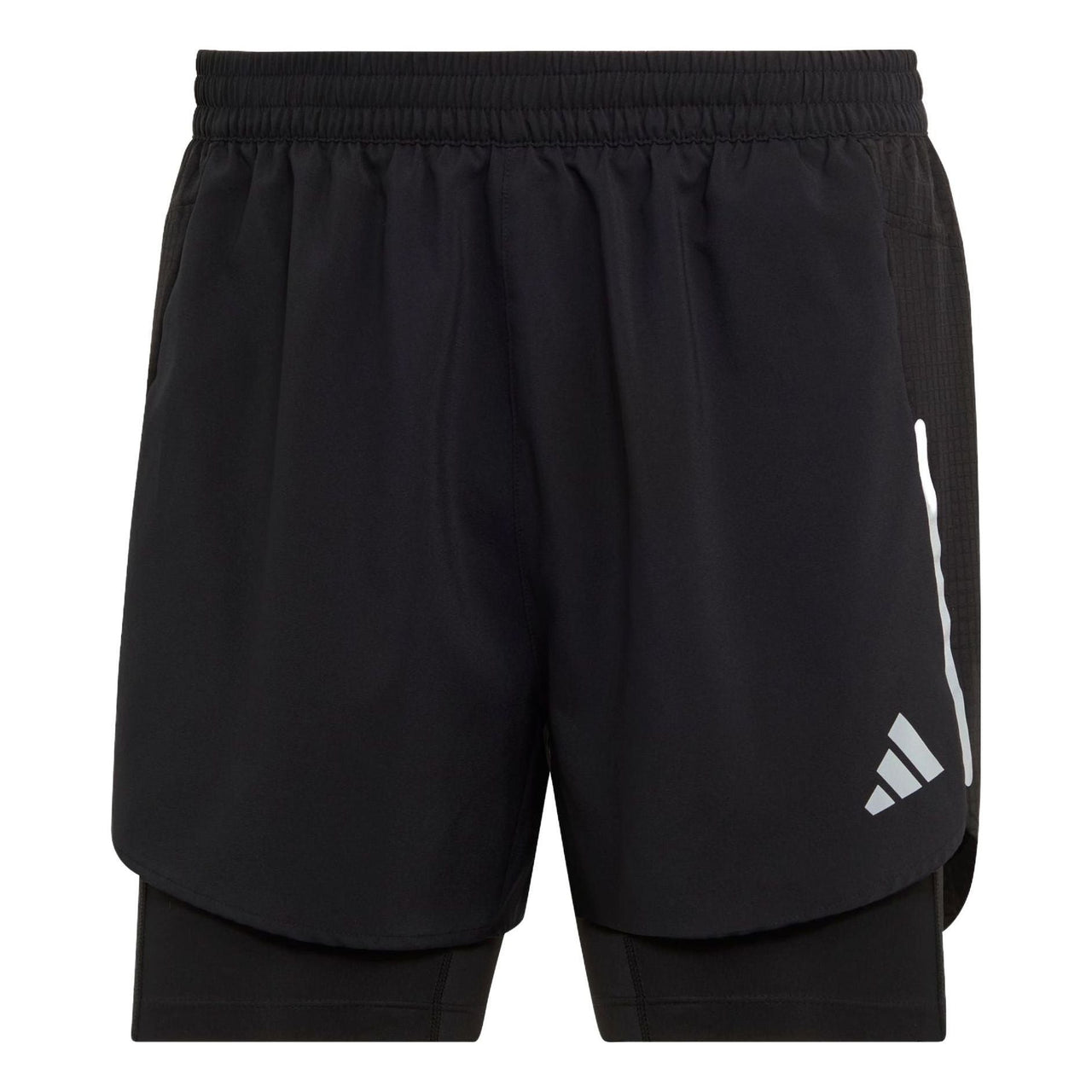 adidas Designed 4 Running 2-in-1 Shorts 'Black White' HN8023
