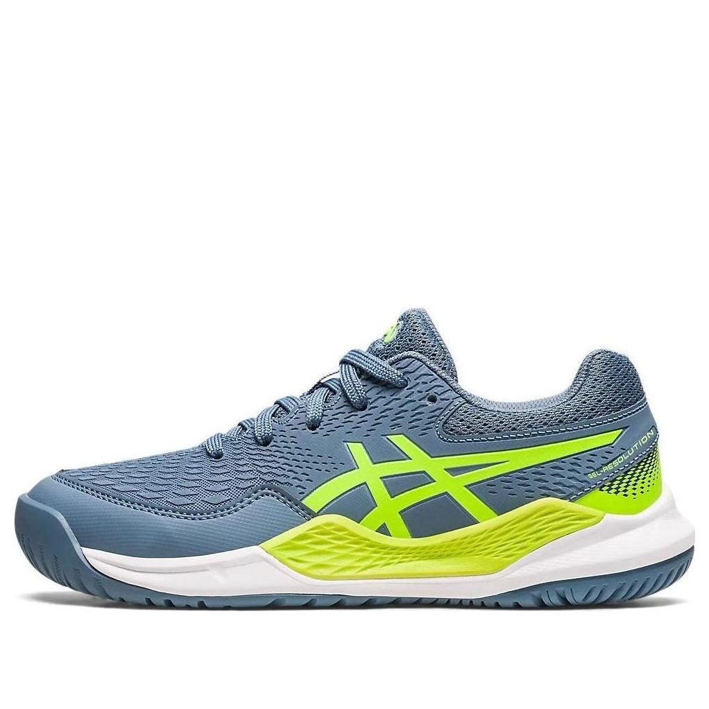 (GS) ASICS Gel Resolution 9 'Steel Blue Hazard Green' 1044A067-400