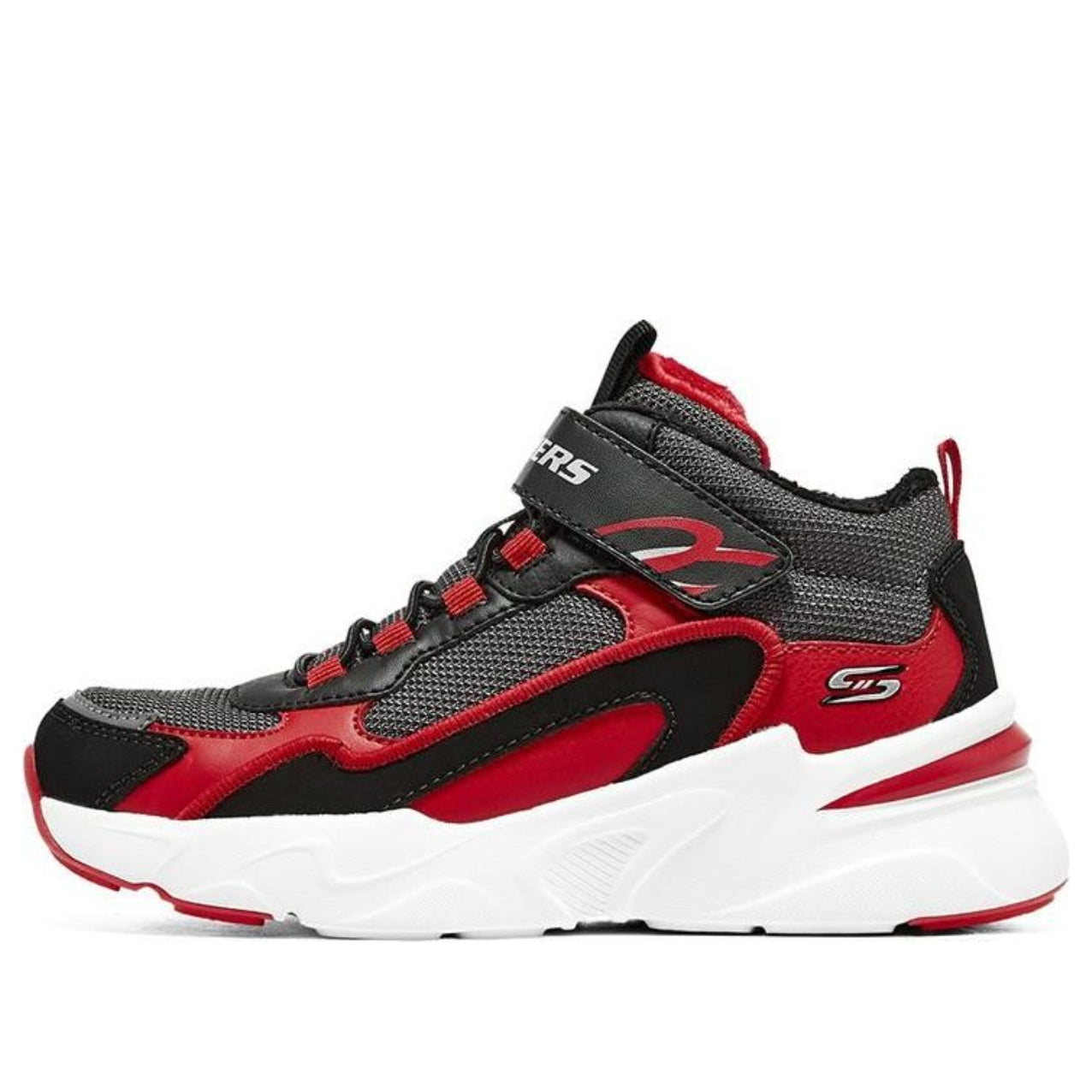 (GS) Skechers Bobs Bamina 'Red Grey' 405222L-BKRD