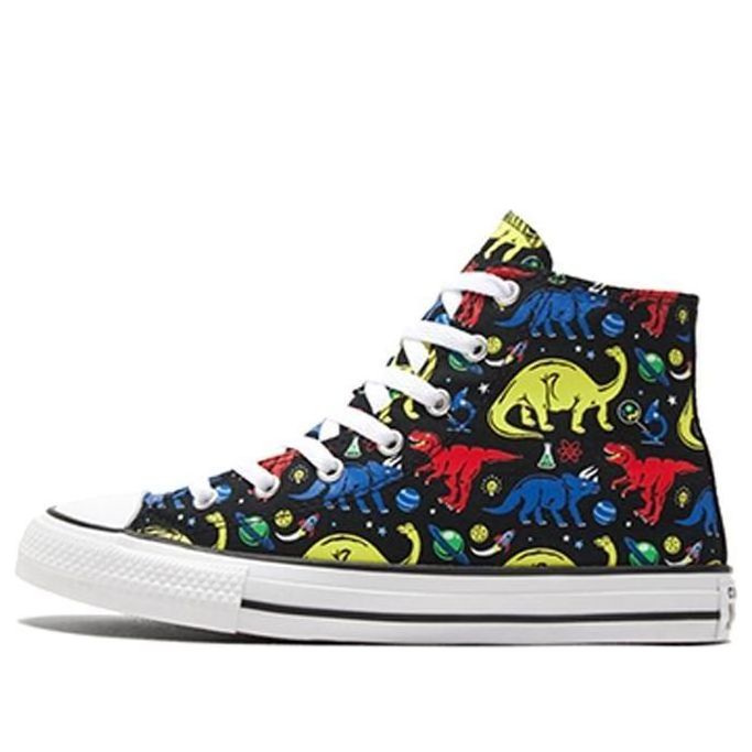 (GS) Converse Chuck Taylor All Star Big Dinosaur Black/Multi-Color 669233C