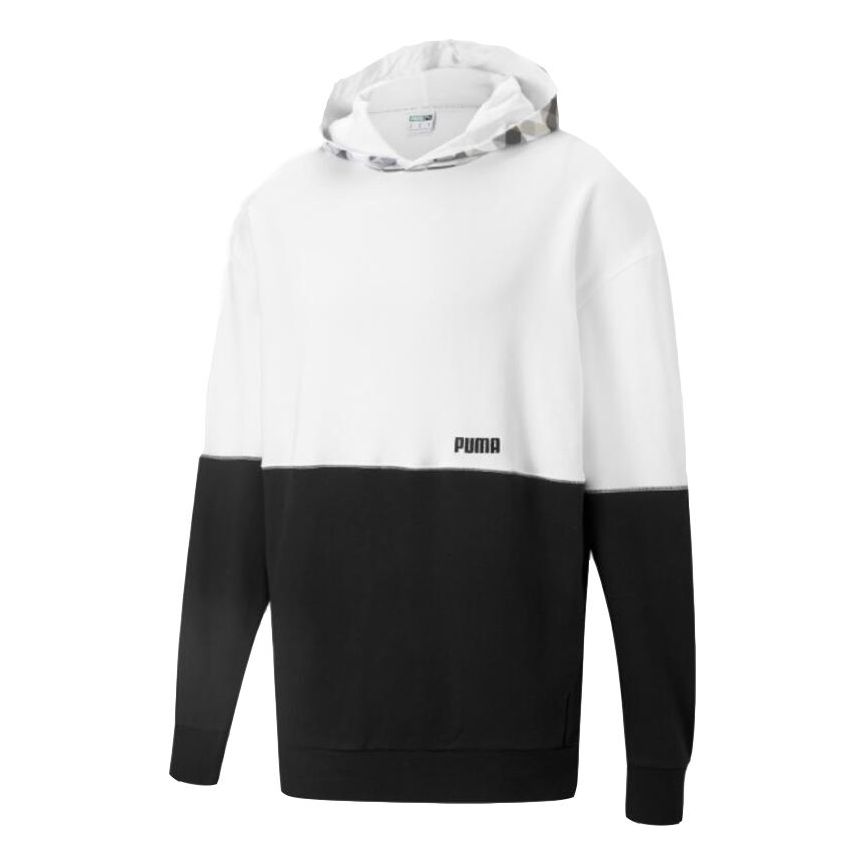 PUMA Kontrast Hoodie 'White Black' 531309-02