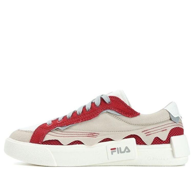 (WMNS) FILA FUSION Pop Skate Shoes 'Red Beige White' T12W332103FSG