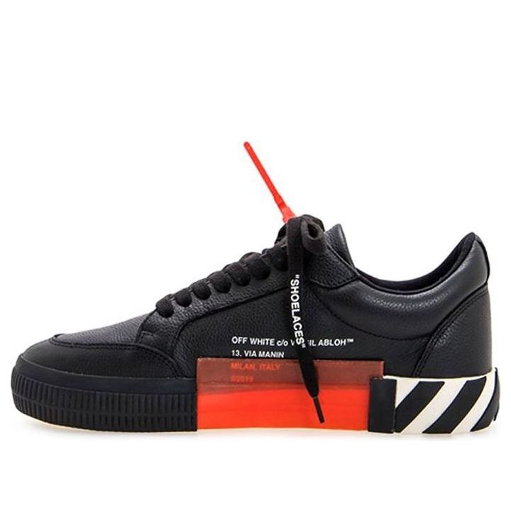 Off-White Vulcanized Low 'Black White' OMIA085F19D680011001