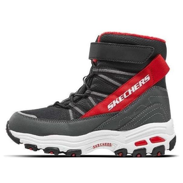 (GS) Skechers D'lites Boots 'Black Red' 660092L-BKRD