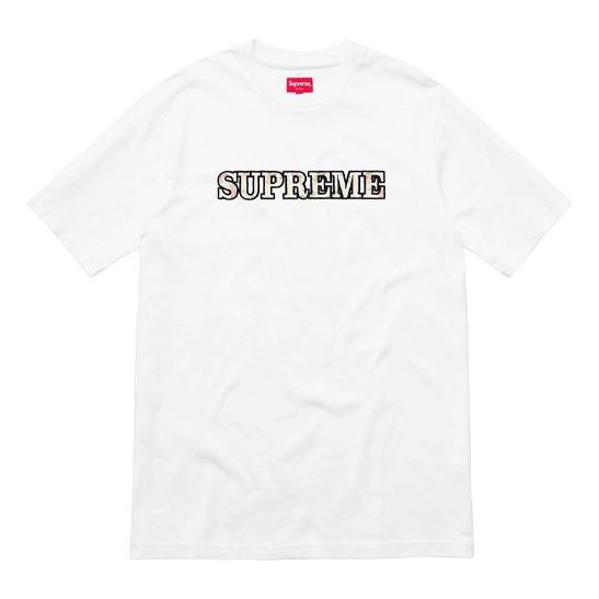 Supreme FW18 Floral Logo Tee White Logo Tee SUP-FW18-315