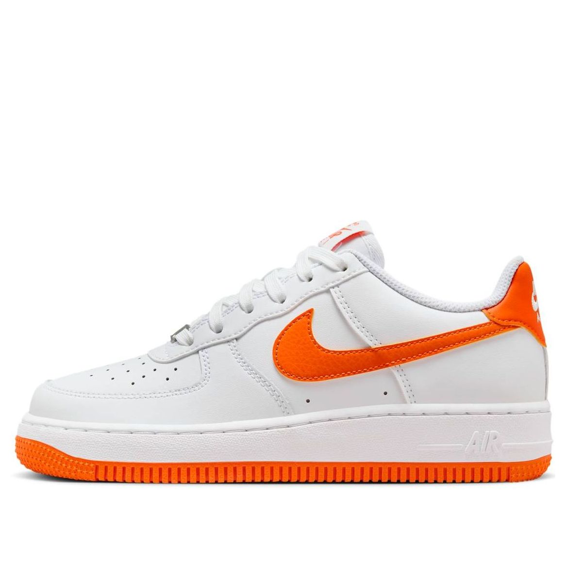 (GS) Nike Air Force 1 'White Safety Orange' FV5948-113
