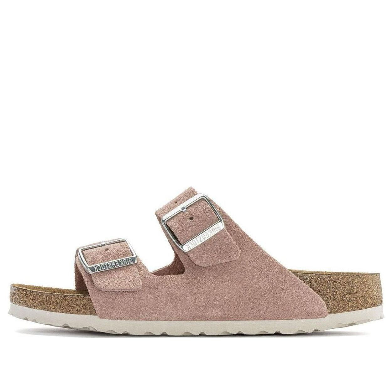 (WMNS) Birkenstock Arizona Soft Footbed Suede Leather Narrow Fit Sandals 'Pink Clay' 1023321