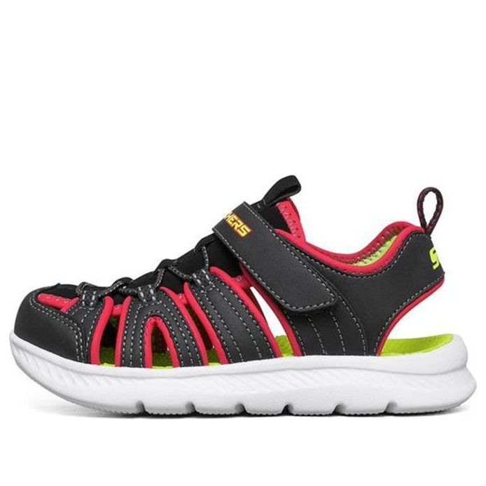 (GS) Skechers C-Flex Sandal 'Black Red Yellow' 400041L-BKRD