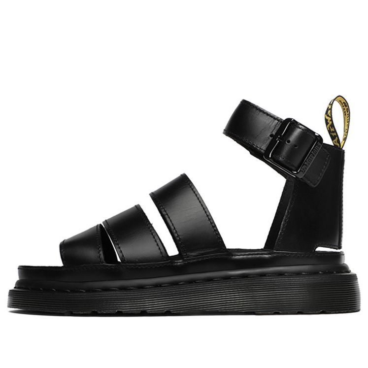 (WMNS) Dr. Martens Vintage Platform Hollowed Sandal Black 24477001