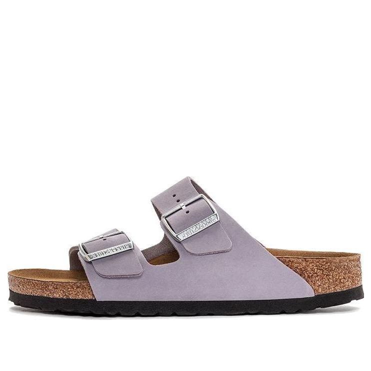 (WMNS) Birkenstock Arizona Soft Footbed Nubuk Leather Narrow Fit 'Purple Fog' 1024241