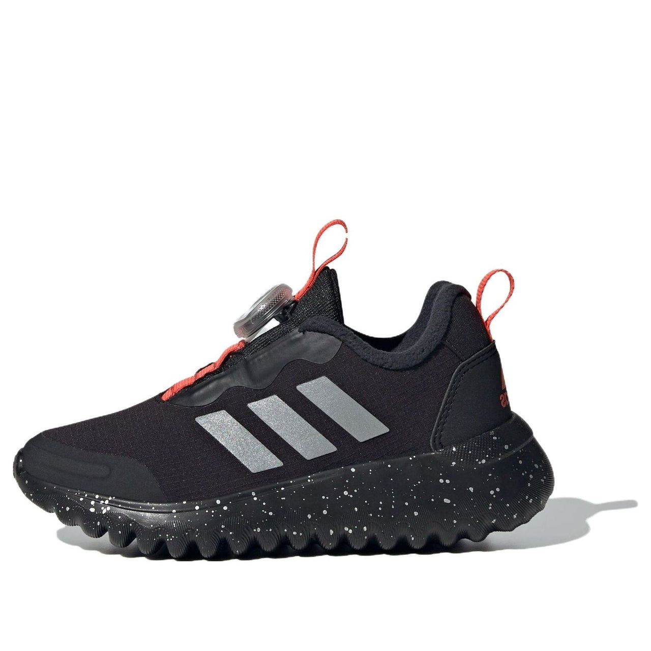 (GS) adidas Activeflex 3.0 Slip On 'Black Silver Red' IG0589